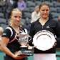 Kuznetsova e Safina no pódio em Roland Garros
