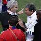 Carlos Alberto Parreira, técnico da África do Sul, discute com o técnico francês Domenech Carlos Alberto Parreira, técnico da África do Sul, discute com o técnico francês Domenech