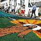 Jesus desenhado no tapete de 850 metros, em Santana do Parnaíba, tradicional de Corpus Christi Jesus desenhado no tapete de 850 metros, em Santana do Parnaíba, tradicional de Corpus Christi