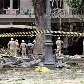 Os destroços foram lançados a uma distância de cerca de 100 metros Os destroços foram lançados a uma distância de cerca de 100 metros