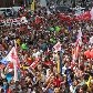 Cerca de mil sem-teto protestaram contra o prefeito Fernando Haddad 