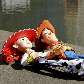 Woody e Jessie aproveitam um tempinho livre para relaxar e curtir o sol Woody e Jessie aproveitam um tempinho livre para relaxar e curtir o sol