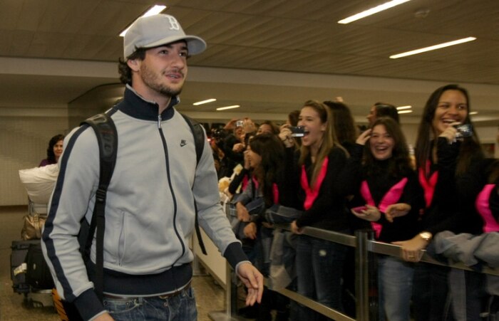 E os atacantes: Alexandre Pato, do Milan, que jogou pela Seleção na Copa América
