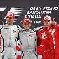 Jenson Button, Rubens Barrichello e Kimi Raikkonen, o pódio do GP da Itália