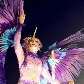 A escola de samba Beija-flor de Nilópolis desfila na Sapucaí, no Rio de Janeiro