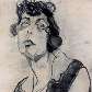 Estudo Para a Boba (1915/16), de Anita Malfatti. Exposição 