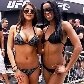 Lutadores fazem demonstração do UFC na praia da Barra da Tijuca