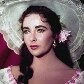 Elizabeth Taylor durante gravações do filme 