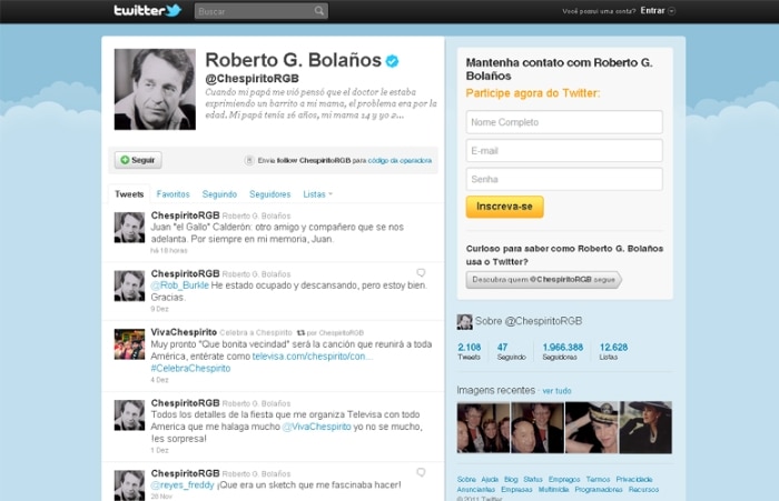 Conheça as personalidades que aderiram ao Twitter em 2011