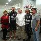 Marisa, Ronaldo, o presidente Lula, Roberto Carlos e Andrés Sanchez posam para foto no Corinthians