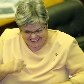 Em 23/03/2006, a deputada Angela Guadagnin comemora absolvição de colega no escândalo do Mensalão