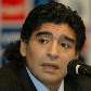 Maradona concede entrevista quando assumiu o comando da seleção da Argentina, em 2008