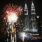 Celebração do ano-novo em Kuala Lumpur, na Malásia