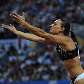 Isinbaeva agradece a torcida após conquistar o ouro na Final Mundial Isinbaeva agradece a torcida após conquistar o ouro na Final Mundial