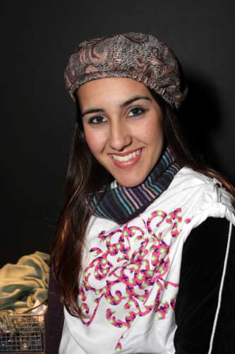 Tayrine Lessa no Lounge do Grupo Estado, na São Paulo Fashion Week