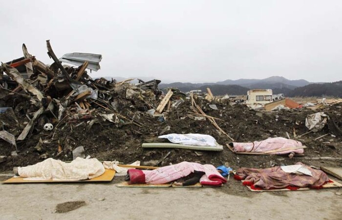 Kesennuma, ao norte do Japão. 