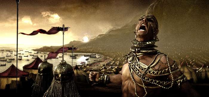 Rodrigo Santoro como Rei Xerxes, em 