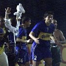 Esportes - No dia 7 de junho de 2001 aconteceu o primeiro jogo das semifinais. Com gols de Alex e Fábio Júnior, o Palmeiras empatou em 2 a 2 e novamente trouxe a decisão para São Paulo. - Foto: Paulo Pinto/AE