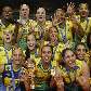 Brasileiras comemoram a conquista pela 8.ª vez do Grand Prix de vôlei