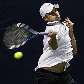 O norte-americano Andy Roddick retorna bola na vitória por 2 a 0 sobre o argentino Leonardo Mayer
