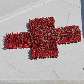 935 pessoas vestidas de vermelho formam o símbolo da Cruz Vermelha em Oslo, Noruega 935 pessoas vestidas de vermelho formam o símbolo da Cruz Vermelha em Oslo, Noruega