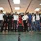 Os pilotos brasileiros que vão disputar a F-Indy em São Paulo posam com o troféu do vencedor Os pilotos brasileiros que vão disputar a F-Indy em São Paulo posam com o troféu do vencedor
