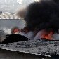 A região foi isolada, mas há interrupção e energia apenas na área atingida pelo incêndio A região foi isolada, mas há interrupção e energia apenas na área atingida pelo incêndio