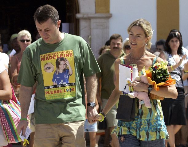 McCann rezam pela filha
