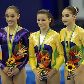 Jade Barbosa, a norte-americana Amber Trani e Laís Souza formam o pódio do salto sobre o cavalo