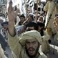 Seguidores de partido islâmico, Jamiat-e-Islami, protestam contra as forças militares no Paquistão Seguidores de partido islâmico, Jamiat-e-Islami, protestam contra as forças militares no Paquistão