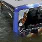Ônibus com problemas de freio termina no Rio Sena, em Paris; automóvel estava vazio no momento Ônibus com problemas de freio termina no Rio Sena, em Paris; automóvel estava vazio no momento