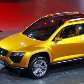 A Seat, que também pertence à VW, mostra o Tribu, um pequeno utilitário-esportivo A Seat, que também pertence à VW, mostra o Tribu, um pequeno utilitário-esportivo