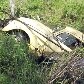 Resgate de um fusca e motorista em lago na zona rural do município de Machado (MG).