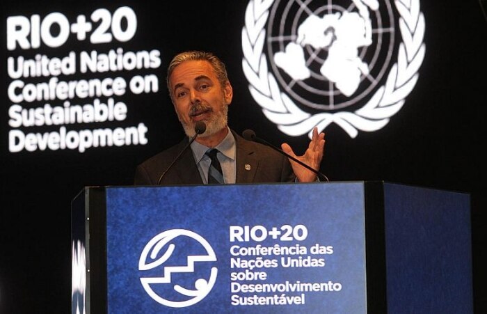 Ministro das Relações Exteriores, Antonio Patriota, em coletiva de imprensa