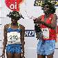 Os vencedores da São Silvestre 2009 Pasalia Kipkoech Chepkorir e James Kipsang Kwambai 