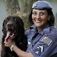 O cão farejador Shelton se aposenta da PM