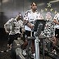 Adriano faz exercícios na academia do CT Joaquim Grava, em seu primeiro dia de treino no Corinthians