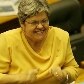 Em 23/03/2006, a deputada Angela Guadagnin comemora absolvição de colega no escândalo do Mensalão