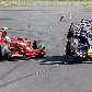 Massa e Coulthard se chocam na Austrália Massa e Coulthard se chocam na Austrália