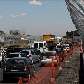Congestionamento na Marginal Tietê na região do Anhembi, local da prova da Indy neste domingo Congestionamento na Marginal Tietê na região do Anhembi, local da prova da Indy neste domingo