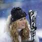 Musa Lindsey Vonn antes de sua participação no Slalom gigante nos Jogos de Inverno de Vancouver Musa Lindsey Vonn antes de sua participação no Slalom gigante nos Jogos de Inverno de Vancouver
