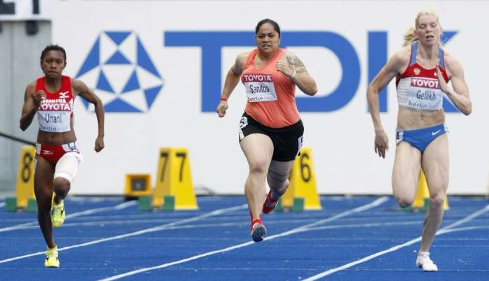 Savannah Sanitoa, da Samoa Americana, disputa vaga nas eliminatórias dos 100 m