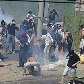 Manifestantes protestam em Fortaleza antes de jogo entre Brasil e México