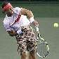 O espanhol Rafael Nadal devolve bola na vitória sobre o checo Tomas Berdych por 2 sets a 0 O espanhol Rafael Nadal devolve bola na vitória sobre o checo Tomas Berdych por 2 sets a 0