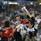 Confusão na área espanhola, durante a final da Eurocopa 2008 Confusão na área espanhola, durante a final da Eurocopa 2008