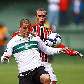 Ariel e Miranda disputam bola na vitória do Coritiba sobre o São Paulo