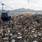 Complexo do Alemão visto durante viagem no teleférico, na zona norte do Rio de Janeiro Complexo do Alemão visto durante viagem no teleférico, na zona norte do Rio de Janeiro