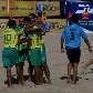 Brasileiros comemoram gol no Uruguai na final do Sul-Americano
