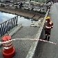 Mureta de proteção na ponte dos Remédios cai, em São Paulo Mureta de proteção na ponte dos Remédios cai, em São Paulo