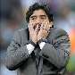 Maradona se contorce após lance em jogo da Argentina contra a Nigéria pela Copa do Mundo 2010 Maradona se contorce após lance em jogo da Argentina contra a Nigéria pela Copa do Mundo 2010